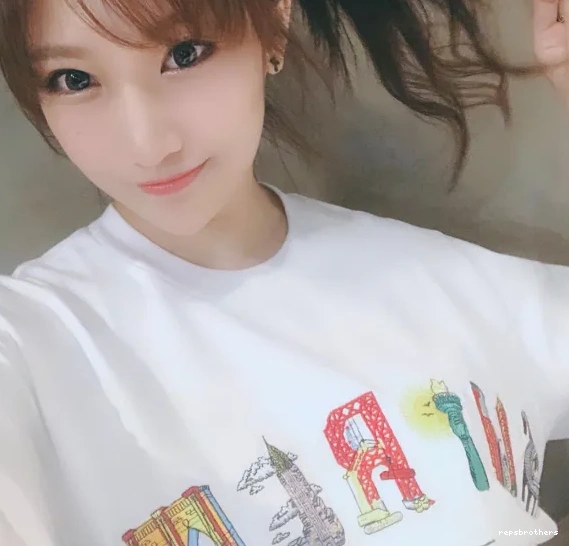 Short Black Logo City Embroidery Rainbow City Arc Tee Arc XL S M L sleeved T-shirt White and 19SS 0928